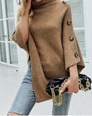 Moda Casual Suéter Manga Longa