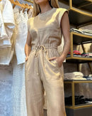 Conjunto de duas peças de cor Sólida Nude