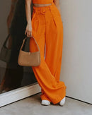 Conjunto de duas peças de cor sólida Laranja