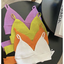 Top cropped tricot modal decotado lacinho regulável tricô de alta qualidade alcinha blusa decote v com laço nas costas