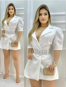 Macaquinho Blazer Feminino Alfaiataria