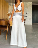 Conjunto de duas peças de cor sólida