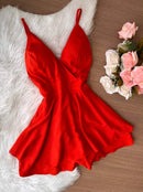 Vestidos Detalhe do anel Sobrepeliz Lado do nó